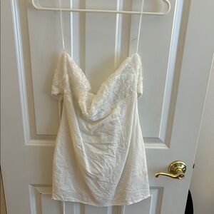 Elegant Cream Mini Dress
